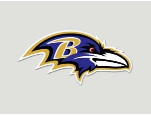 Wincraft NFL Baltimore Ravens 80761010 מדבקות צבע מושלמות, 8 x 8, שחור