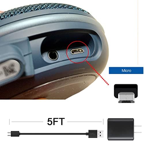 החלפה 5 רגל מיקרו USB מטען FORR JBL FLIP 4, 3, 2 רמקול Bluetooth, JBL מטען 3, 2, 2 Plus רמקול, JBL CLIP 3,
