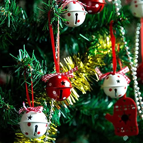 קישוט פעמון חג המולד של קריסטל אקרילי תליון עץ חג המולד קישוט עץ חג המולד תליון פעמון חג המולד קישוטי חג מולד