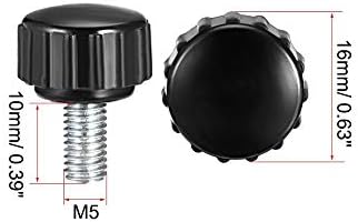 בורג אתר 8 יחידות M5 M4 M6 חוט זכר ישר מעוגל ראש מעוגל כפתור ככובש כפתור אגוז היד אורך 10 ממ 15 ממ 16 ממ 20