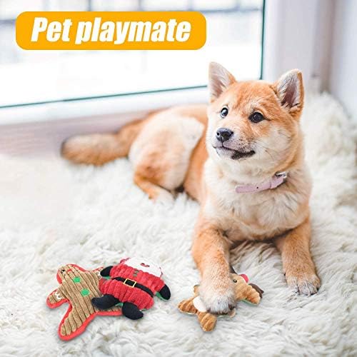 Dreamon Plush Plush Interactive כלב אינטראקטיבי צעצועים חריקים מתנת חג המולד לחיות מחמד קטנות בינוניות