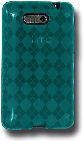 מקרה עור של Amzer Luxe Argyle עבור HTC Aria - כחול