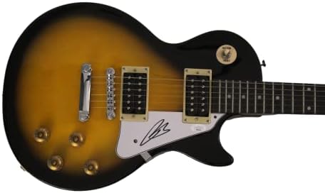 ג 'ו בונמאסה חתם על חתימה בגודל מלא גיבסון אפיפון לס פול גיטרה חשמלית נדיר מאוד עם ג' יימס ספנס ג 'יי.