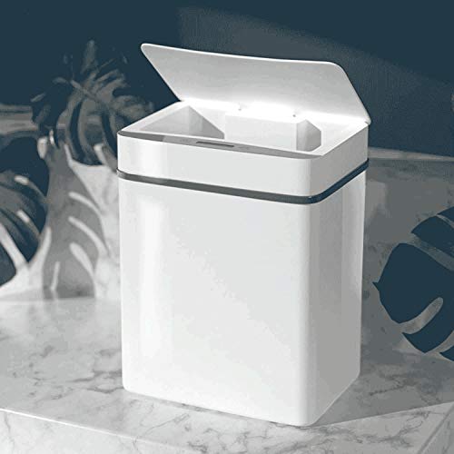 15 ליטר אינטליגנטי פח אשפה אוטומטי חיישן פח אשפה חכם חיישן חשמלי פסולת סל בית אשפה יכול למטבח אמבטיה