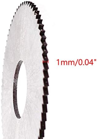 COMOK 4 יחידות 40 ממ DIA 1 ממ עובי 72 שיניים עגוליות מהירות גבוהה מפלדה רגילה מסור חותך כלי חיתוך