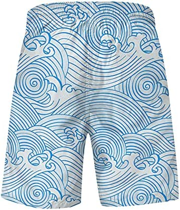 מכנסי טרקלין לגברים של NYYBW מכנסיים קצרים בקיץ חוף קיץ מקצרים עם משיכת אימון אימון אימונים