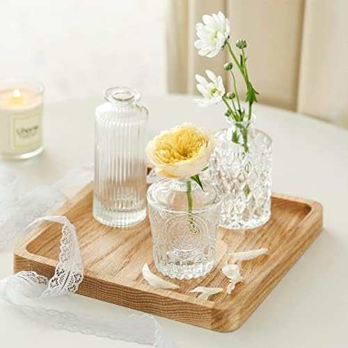 קוקומי זכוכית ניצן אגרטלי סט של 12, קטן אגרטלי סידורי, אגרטל לפרחים בתפזורת עבור כפרי חתונה בית קישוטי שולחן
