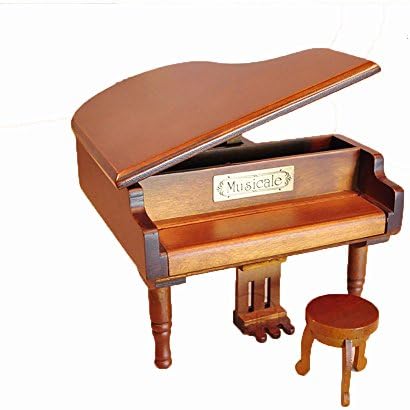 Youtang עתיק וינטג 'מסתיים בתיבת מוסיקה מעץ פסנתר פסנתר מוזיקלי מנגן ליליליה מ- Anime Elfen Lied, זמין
