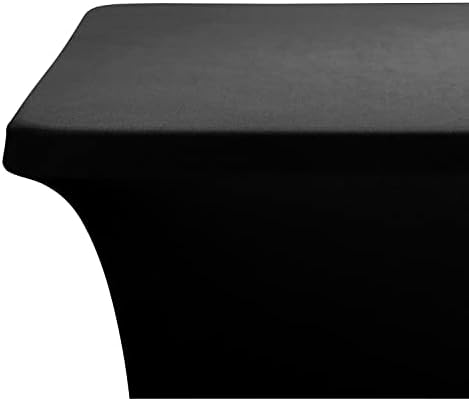 שולחן שולחן סטרץ 'זינגי מכסה 6 רגל, כיסויי שולחן מתיחה/מצוידים לשולחן מתקפל בגובה 6 מטר, מטליות