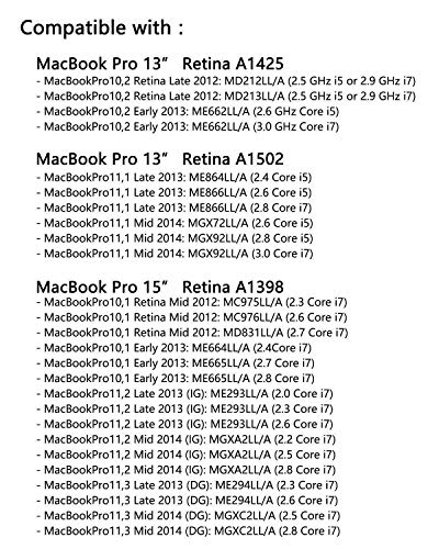 Whizzotech ברגים להחלפת ברגים עבור unibody macbook pro רשתית 15 A1398 13 '' A1502 A1425 סט נרתיק תחתון