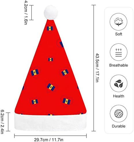 אני אוהב ברבדו אדום לב מצחיק חג המולד כובע סנטה קלאוס כובעי קצר קטיפה עם לבן חפתים עבור חג המולד חג מסיבת אספקת