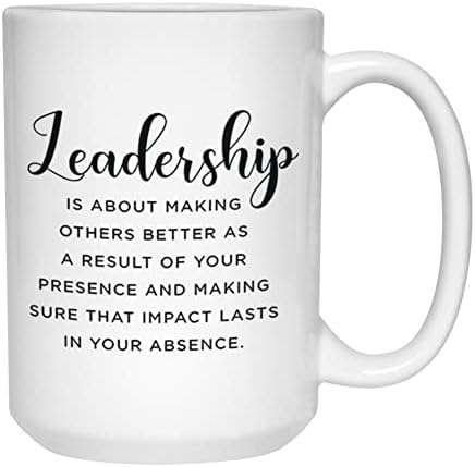 בועת חיבוקים השראה קפה ספל 15 עוז, מנהיגות הוא על ביצוע אחרים טוב יותר מוטיבציה הערכה מתנת רעיון