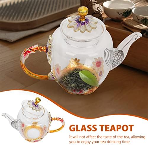 זרודקו זכוכית קומקום תה זכוכית תה קומקום פורח יצרני תה עלים רופפים למטבח ביתי ברור