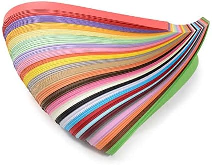 רצועות נייר Quilling Odetojoy 10 ממ 36 צבעים 180 רצועות DIY אוריגמי נייר אורך אמנות 54 סמ
