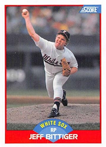 ציון 1989 512 ג'ף ביטיגר NM-MT RC טירון שיקגו ווייט סוקס בייסבול MLB