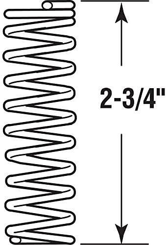 Handyman SP 9729 קפיץ דחיסה, בניית פלדת קפיץ, גימור מצופה ניקל, 0.054 GA x 5/8 אינץ 'x 2-3/4 אינץ',