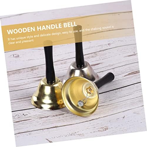 Nuobesty 5 pcs ועץ עם קריאה ל Commaly Comalicy Bell Bell for Decor Wood School School חתונות