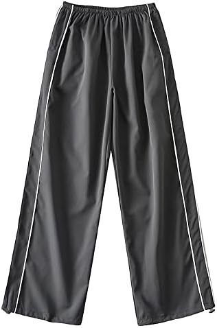 מכנסי מצנח של Yioaga לנשים מכנסי מטען רחבים y2k מכנסי טרנינג רופפים מכנסי רגל רחבים