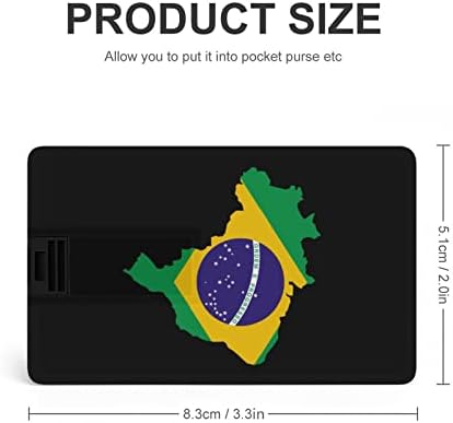 דגל ברזיל מפת זיכרון USB מקל עסק פלאש מכונן כרטיס אשראי בכרטיס כרטיס בנק כרטיס