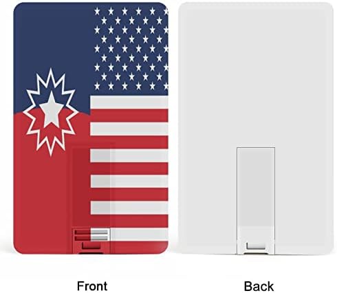 דגל אמריקה דגל אמריקאי כונן אשראי USB עיצוב כרטיסי USB כונן הבזק U כונן אגודל דיסק 64 גרם