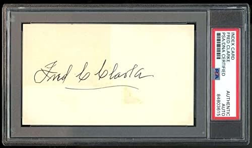 פרד קלארק חתם על כרטיס אינדקס חתימה אוטומטית של פ. ס. א. אותנטי 934-חתימות חיתוך של ליגת העל