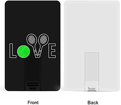 אהבה טניס כדור USB כונן פלאש עיצוב כרטיסי אשראי USB כונן פלאש המותאם אישית מקש מקל זיכרון 64 גרם