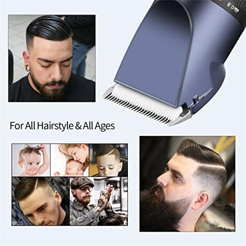 נוצרים נוצץ שיער לגברים, גוזם שיער גוזם שיער לגברים גוזם חשמלי להב מתכוונן מכונת תספורת חסרת קר USB BARBER