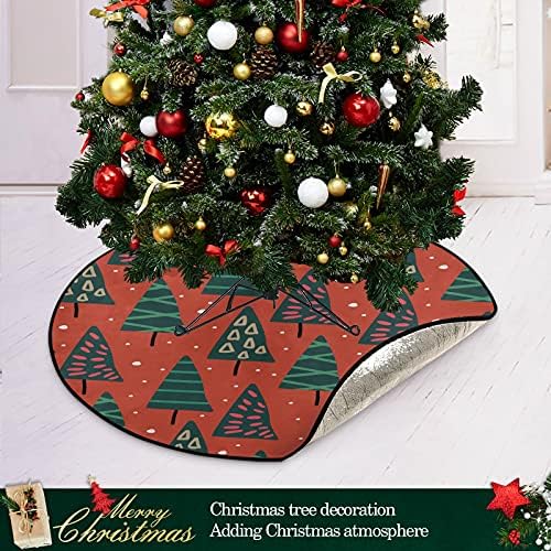 עץ חג המולד חמוד עץ חג המולד מחצלת עץ עמיד למים שטיח מחצלת מגש מתחת לאביזר עץ חג המולד לאספקת בית הגנה על רצפה