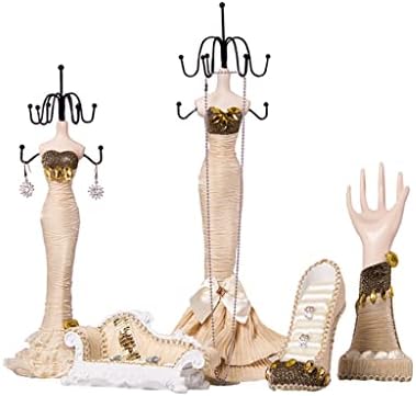 SXNBH מדף תכשיטים עגיל תצוגת עמדת תכשיטים אחסון מדף בית קישוט דגם נסיכה בית