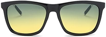 משקפי ראיית לילה לנהיגה, משקפי שמש מקוטבים נגד בוהק 400 משקפי שמש צהובים לגברים נשים אופנה