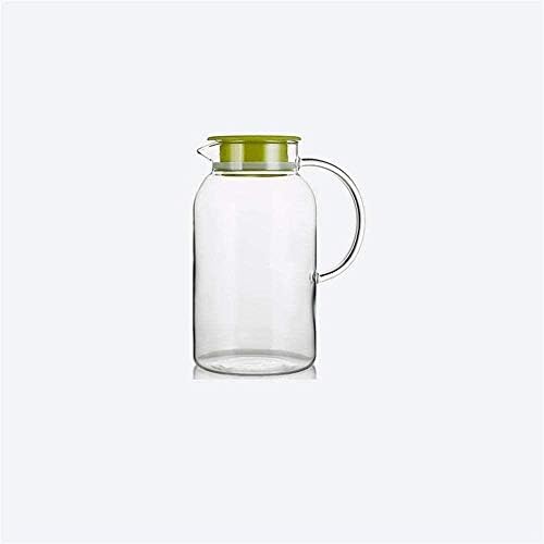 1.8 ליטר/ליטר מים קלאף תוצרת חום בורוסיליקט קנקן זכוכית עם מכסה מעשי ידית-פלסטיק ללא BPA כוס קפה