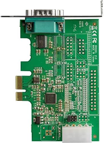 Startech.com 1 -יציאה PCI Express RS232 כרטיס מתאם סדרתי - PCIE RS232 כרטיס בקר מארח סידורי