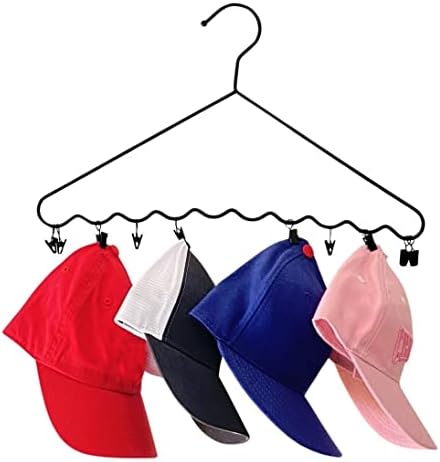 דר מארגן, כובע, כובע, כפפות, צעיף וארגני ארונות אביזרים קולב, פלדה שחורה, ארהב פטנט - חבילה אחת