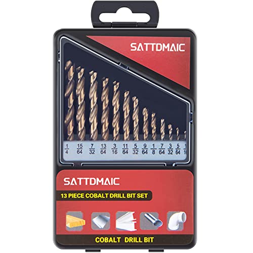Sattdmaic Cobalt Scrile Set Set 13 PCS, M35 Scrient Scrient Set for Metal, חומר מוקשה ופלדת אל חלד, פלדת