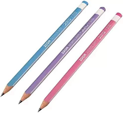 DOMS זום עפרונות משולש כהה אולטימטיבי - חבילה של 5 עיפרון