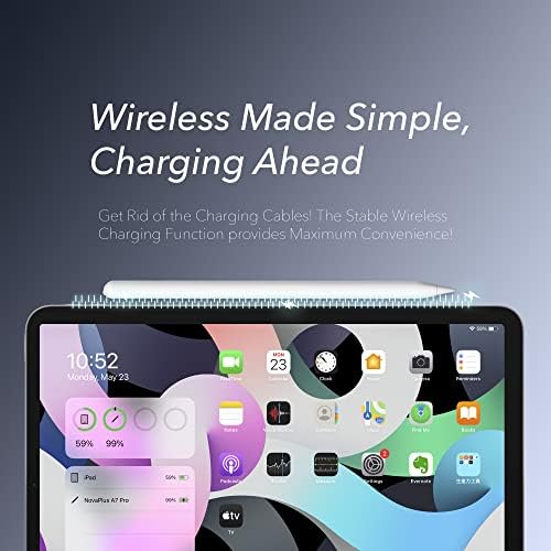 Novaplus A7 Pro Wireless Charging Stylus עבור iPad + 1.4 ממ להחלפה קצה חרט