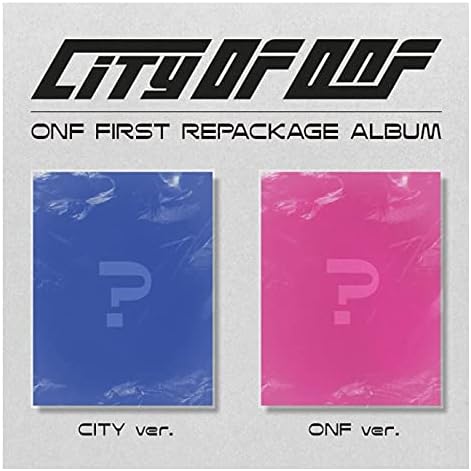 Onf City of Onf 1 אלבום אריזה מחדש גרסה אקראית CD+1P פוסטר+100p פוטו פוטו+16p ספר לירי+2p פוטו