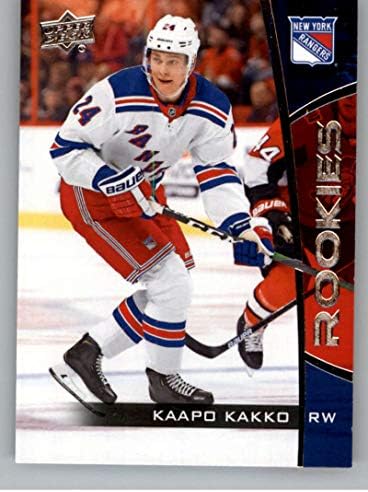 2019-20 סיפון עליון NHL קופסת טירון סט מס '2 Kaapo Kakko New York Rangers הרשמי של כרטיס מסחר הוקי UD