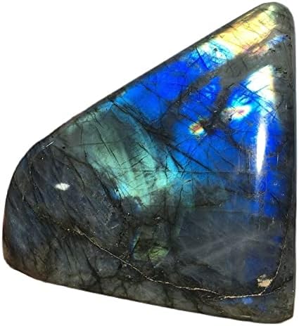 דופיה לברדוריט אבן חן טבעית דגימה מינרלית כחולה מלוטש