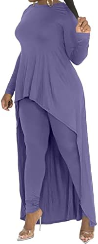Ojinshawano תלבושות חתונה נשים אורחות סתיו נשים ללבוש נמתח 2022 צבע אחיד 2 חלקים עליונים ומכנסיים
