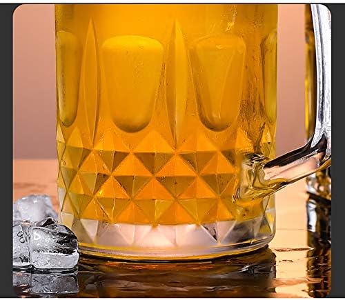 ספלים כוסות בירה ספל בירה עם ידית כוס מים ענקית כוסות בירה מגניבות למשקאות בירה מיץ 1000 מל/34oz כוסות מים