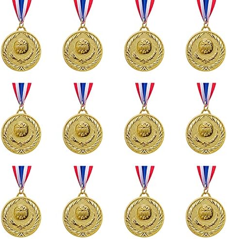 אבוקאי 12 חתיכות זהב פרס מדליות-זוכה מדליות זהב פרסים עבור ספורט, תחרויות, מפלגה, איות דבורים, אולימפי