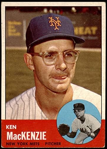 1963 Topps 393 Ken Mackenzie New York Mets VG+ Mets