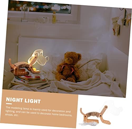 Osaladi 1PC גור שולחן קיפול מנורת שולחן לילדים מנורת שולחן מנורות שולחן מנורות למשרד LED LIDE NIGHT