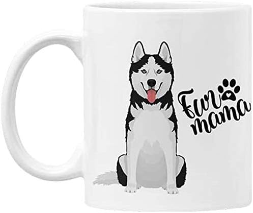 ספל האסקי - האסקי אמא-האסקי סיבירי - ספל חובב כלבים - מתנות האסקי - עיצוב כלבים - מחזיק עד 11 אונקיות-קורפ