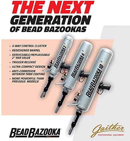 Gaiter Handheld Bead Bazooka - דור שני, כלי מושב חרוזים עם שחרור מהיר של אוויר, לרכבים נוסעים, מסחריים וחקלאיים,