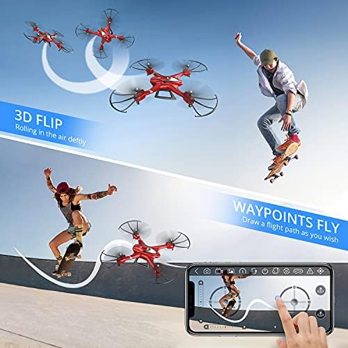 אבן קדושה GPS מזלט עם מצלמת HD 1080p HD HS110G & HS200 FPV Drone SET משולב ...