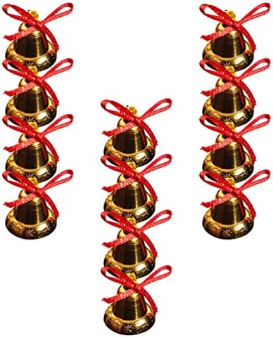 קישוטי ילידי Happyyami קישוטי חג המולד קישוטי חג המולד 36 יחידים תלויים ג'ינגל פעמון דלתות קולב מלאכה מזחלת
