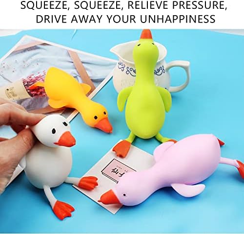 צעצועי ברווז רכים ומותחים מצחיקים צעצועים רכים ומסתערים, סוחטים צעצועים להקלה על סטרס צעצועים לקשקש צעצועים,