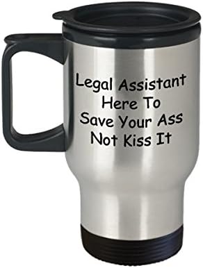 הכי טוב מצחיק עוזר משפטי ייחודי קפה ספל נסיעות ספל פלאגלי תה רעיון מושלם לגברים עוזרת משפטית
